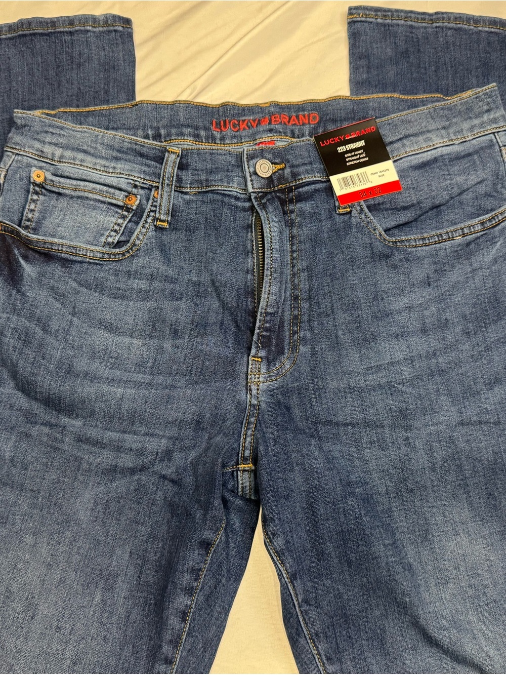 Lucky Brand Blue Straight-Leg Men's Jeans
